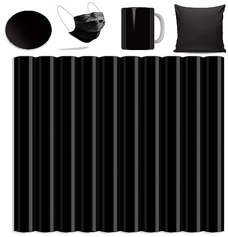 Insoluble Transfer Sheets,Black 12x12Sublimation Paper for Blanks Mug Press,10PCS