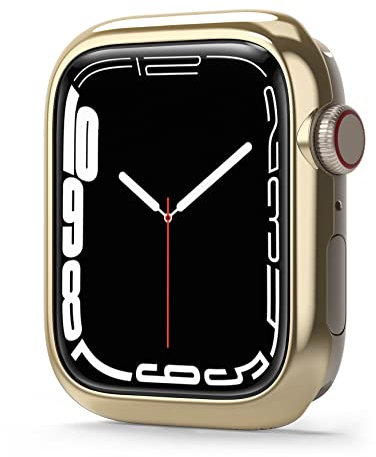 Ringke Bezel Styling Compatible con Funda Apple Watch Series 8 (45mm) y Compatible con Protector Apple Watch Series 7 (45mm), Carcasa Adhesiva Acero Inoxidable - 45-05 (ST) Gold