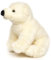 Uni-Toys - Eisbär Junges, sitzend - 16 cm (Höhe) - Plüsch-Bär, Polarbär - Plüschtier, Kuscheltier