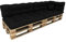 POKAR Palettenkissen Wasserabweisend Palettenauflagen Palettenmöbel Palettensofa 6er Set: Sitzkissen 120x80 + Rückenlehne 120x40, Anthrazit