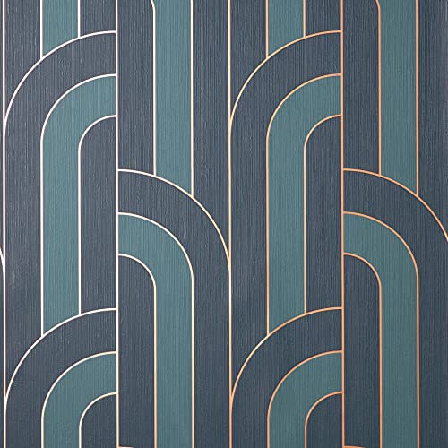 Fine Decor Cascade Arch Navy/Gold