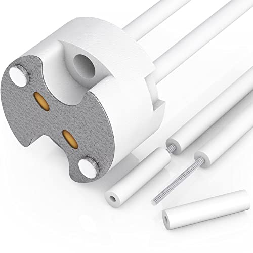Letaclanic Lot de 10 douilles G4, culot MR16, ampoule halogène LED Letaclanic en céramique, adaptateur G4, MR16, MR11, GU5.3, GU6.35 (lot de 10)