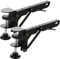 DOITOOL Shelving Brackets 1 set Bracket Folding for Extension Desktop Iron Rack Keyboard Slide Foldable Undermount Hand Holder Desk Extender Plate Table Spacer Support Computer Tray Keyboard Tray