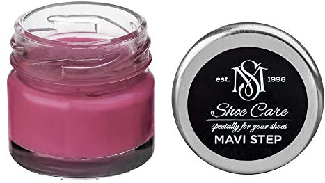 MAVI STEP Crème de Beauté pour Chaussures en Cuir à Base de Cire - 160 Rose
