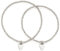 Leonardo Jewels Armbänder Amore Mutter & Tocher, Armkettchen-Set auf Gummizug mit Edelstahl-Perlen und Herz-Anhänger, Schmuck Geschenk, 023154