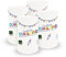 itenga 6X Windlicht Tischlicht aus Folie I Schulanfang Endlich Schuldkind Tafelmotiv I 10,0 x 21,0 cm I ideal als Tischdeko I geeignet für Teelichter oder LED-Kerzen (weiß)