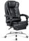 Blisswood Executive Office Chair With Footrest & Lumbar Support Ergonomic Recliner Computer Desk Chair Adjustable Back Rest Heavy Duty 360° Swivel for Home Office (Black)