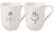 Villeroy & Boch – Statement Tassen Set Mr & Mrs 2 teilig Weiß, Schwarz, Spülmaschinenfest, Mikrowellensicher, Mr & Mrs Tassen Hochzeit, Mr und Mrs Geschenke, Kaffeetasse, Becher, Premium Porcelain