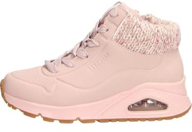 Skechers Fille Uno Gen1 Basket, Rose poudré, 7.5 Big Kid