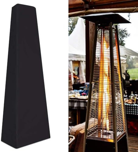 Full Length Patio Heater Cover,87 Inch Patio Heater Waterproof Heavy Duty Protective Cover,Windproof Rip-Proof Triangle Tall Heater Covers For Indoor Outdoor Pyramid Patio Garden Heater Cover