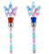 XJSGS - Baguette lumineuse LED clignotante en forme d'étoile - Baguette magique rotative pour filles et garçons - Cadeau de Noël et d'anniversaire (bleu) (couronne)