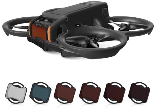 ND-Filter-Set für DJI Avata 2 Zubehör, 6 Stück, Kunststoff, wasserdichte Objektivschutz-Kameraobjektivfilter für DJI Avata 2 (CPL, UV, ND8, ND16, ND32, ND64)