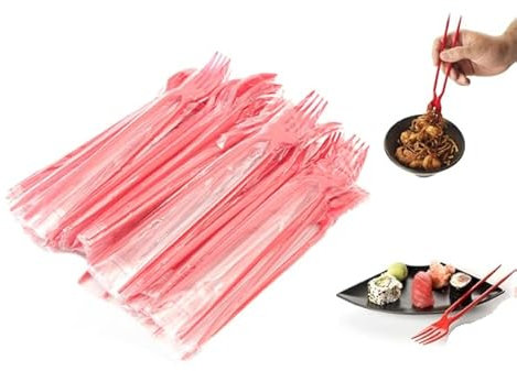 (20PICS) Chopsticks and Fork in ONE Chopstick Fork Combo - 2-in-1 for Easy Dining, Versatile Chork for Asian Cuisine, Perfect for Beginners
