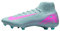 NIKE Mercurial Superfly 10 Academy, Sneaker Uomo, Ocean Cube/Pink Blast, 39 EU