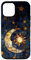 iPhone 15 Celestial Sun Moon Star Stained Glass Effect Art Stain Glass Case