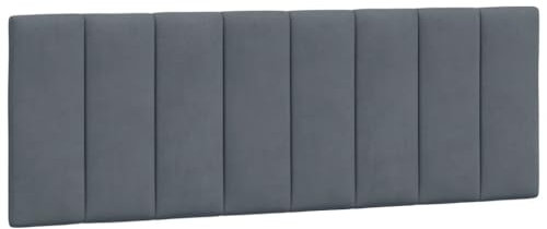 HETFTJN Bettrückwände Wandkissen Wandpolster Headboard for Bed - Kopfteil-Kissen Dunkelgrau 140 cm Samt für Herbergen Bett Gästezimmer Jugendzimmer