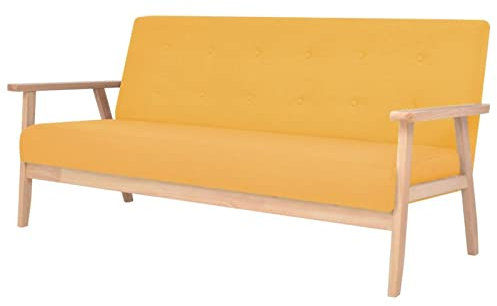 Xichuzi 3-Sitzer Sofa, Schlafsofa, Sofa Jugendzimmer, Jugendsofa, Couch Für Jugendzimmer, Sofas Fürs Zimmer, Couch, Stoff Gelb