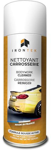 IRONTEK - Nettoyant Carrosserie - Formule Haute Performance - Solvants Naturels - Ne Laisse Aucune Trace - Spray 500ml - Fort Pouvoir Dégraissant - Dissout Goudron, Graisse, Pollution, Saletés Tenaces