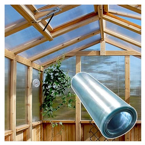 AFGZQ Paneles de Policarbonato Invernaderos 0,03 Pulgadas Espesor Revestimiento Fibra Vidrio for Tejados, Cocheras Y Marquesinas, Aislamiento Térmico(2 x 65.6ft)