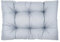 PFM HOME Palettenkissen 120 x 80 cm Outdoor-Kissen für Palettensofa Palettenmöbel Europaletten - Sitzkissen Wasserdicht - Paletten-Auflagen Gesteppt - Hellgrau