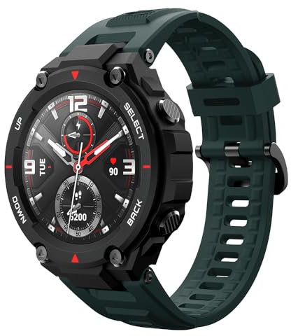 Bracelet Compatible with Amazfit T-Rex/Amazfit T-Rex Pro Smartwatch Bracelet, Soft Silicone Replacement Watch Strap, Sports Bracelet with 2 Screwdriver Bracelets for A Mazfit T-Rex, T-Rex Pro