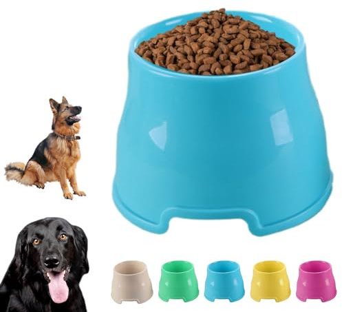 Dog Bowl with Long Ears, Elevated Bowl for Food and Water, Dog Water Bowl, Large Non-Slip Dog Bowl, Raised Bowl for Small, Medium and Large Dogs