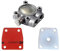 cyclingcolors Pompe à Essence + Membrane Rouge + Siege de Membrane pour Solex 3800