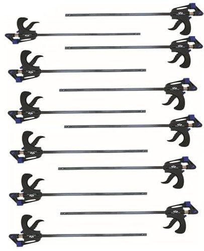 12x Einhandzwinge Schraubzwinge 100mm Leimzwinge Schnellspannzwinge