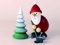 Holzfigur Weihnachtsmann Eishockeyspieler mit Baum HxB 9,6x7,5cm NEU Seiffen Erzgebirge Dekoration Holzfiguren Weihnachten Fensterschmuck Spielzeug Deko Weihnachtsfigur