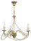 Kronleuchter TORI elegant Lüster aus Metall in Gold Antik 3-flammig E14 Ø53cm Esszimmer Wohnzimmer Leuchter Decke Hängeleuchte Hängelampe Jugendstil