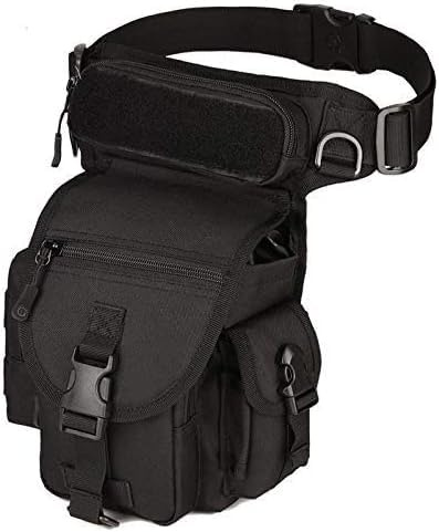 Gexgune Klettertaschen | wasserdichte Nylon Taktische Drop Leg Bag Molle System Jagd Werkzeug Taille Pack Gürtel Oberschenkel Beutel Männer Frauen militärische Ausrüstung (6 Farben optional)
