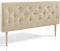 marcKonfort Tête de lit Oslo 140X100 cm, capitonnée Tissu Beige, L'épaisseur Totale de 8 cm