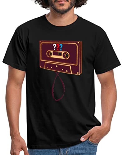 Spreadshirt Die DREI Fragezeichen Kassette Männer T-Shirt, XL, Schwarz