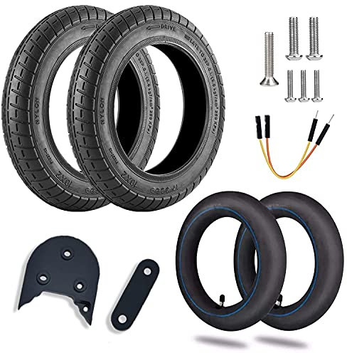 HORO.ES Kit Neumáticos Reforzados de 10 Pulgadas con cámaras de Aire y Espaciador 3D para Scooter Xiaomi M365/PRO (Pack Wanda)