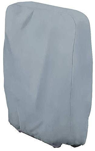Silvotek Schutzhülle für klappbaren Liegestuhl - Abdeckhaube für Gartenliege, wasserdicht, UV-beständig, Grau, Polyester mit PVC-Beschichtung, 71 cm L x 34 cm B x 110 cm H