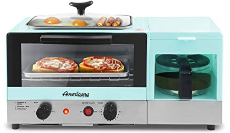 Elite Gourmet Americana 3-in-1 Breakfast Center, Toaster Oven & Griddle
