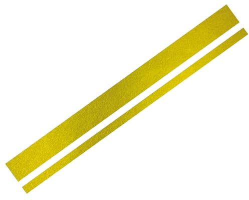 FOLIATEC Car Design Sticker Aufkleber Autoaufkleber Autosticker LINES, gold chrom matt, 5,8 x 360 cm