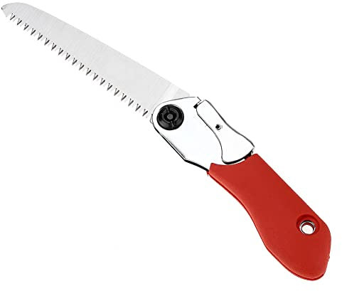 Nicoone Folding Pruning Saw, Manual Pruning Saw with Anti-Slip Handle, Portable Gardening Tree Cutting Tool, 14.5in Blade