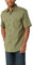 Wrangler Authentics Men's Short Sleeve Classic Woven Shirt Button, Olivine, Large