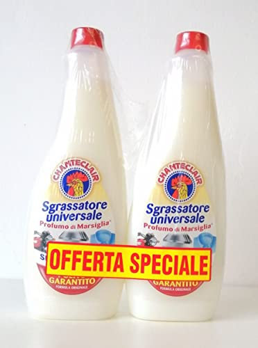 Chanteclair Sgrassatore Universale Profumo di Marsiglia, Confezione 2 Flaconi x 600 ml