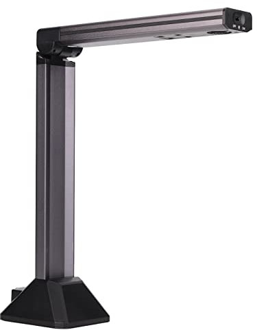 A4 A5 A6 Faltbare Dokumentenkamera, Buchscanner mit 5 MP CMOS-Sensor, Integriertem LED-Licht, Unterstützt Farb-/Schwarz-Weiß-/Graustufen-Scannen, für Zuhause, Lehrer, Anwalt, Verwaltung, Finanzen Usw.