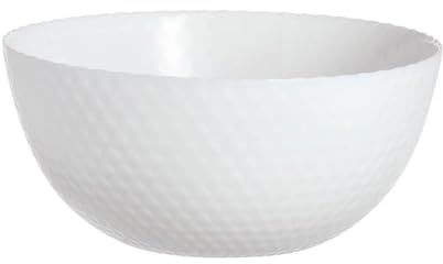 Arc RCA Pampille Schale aus weißem Opal, Diamanteffekt, 24 cm