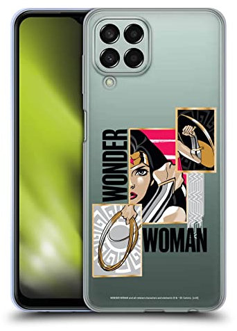 Head Case Designs Offizielle Wonder Woman DC Comics Waffen Grafik Kunstarten Soft Gel Handyhülle Hülle kompatibel mit Samsung Galaxy M33 (2022)