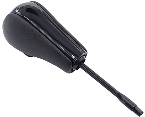 Doo Engy Schaltknauf Schalthebel Knauf Wählhebelgriff Automatik Schalthebelknopf Kopf Leder schwarz für 3er E46 5er E39 E60 E61 7er E38 X3 E83 X5 E53 Z4 E85 E86 E89