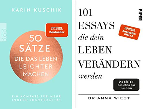 50 Sätze, die das Leben leichter machen + 101 Essays, die dein Leben verändern werden + 1 exklusives Postkartenset