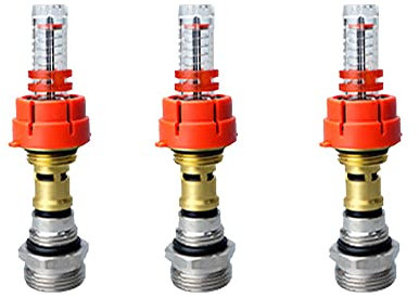 FACULX Durchflußmesser Flowmeter Topmeter, für AG 1/2'', tn 0-5l Durchflussanzeiger Durchflussregler-3pcs