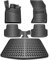 ELMASLINE 3D Gummimatten & Kofferraumwanne Set für VW Golf Plus 2004-2014 | Zubehör Fußmatten Kofferraum
