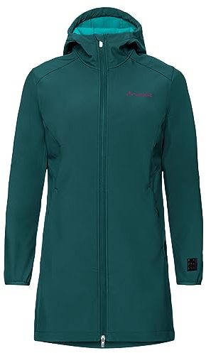 VAUDE Damen Women's Moena Softshell Parka Jacke, Mallard Green, 44 EU