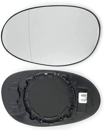 Spiegelglas Ersatz für Smart Fortwo Coupe 450 2004-2007, Umkehrlinse Rückfahrglas Spiegel, Beheizbar Asphärisch mit Trägerplatte Spiegelglas Glas,Right