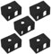 Be In Your Mind Silikonsocken, kompatibel mit E3D V6 PT100 Heizungsextruder, Hotend-Block, Schutzsocke, Schwarz, 5 Stück